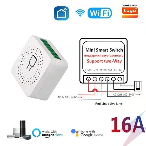 Wifi smart switch 16a - 16a, tuya