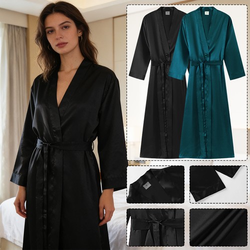 Long plain robe wedding - robe,