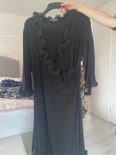 Designer black cocktail dress - designer,