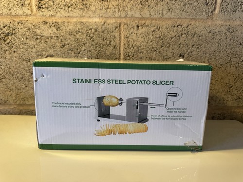 Stainless steel potato slicer - steel,
