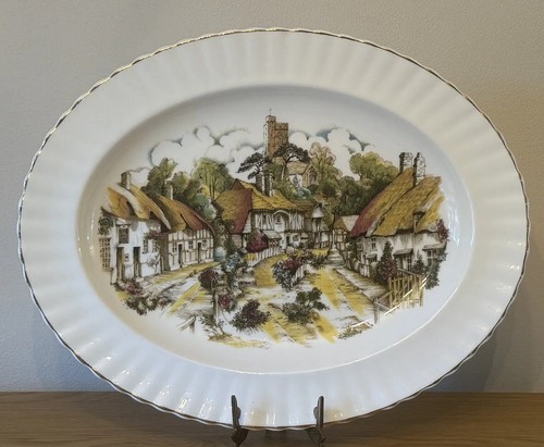 Vintage bone china platter - china,