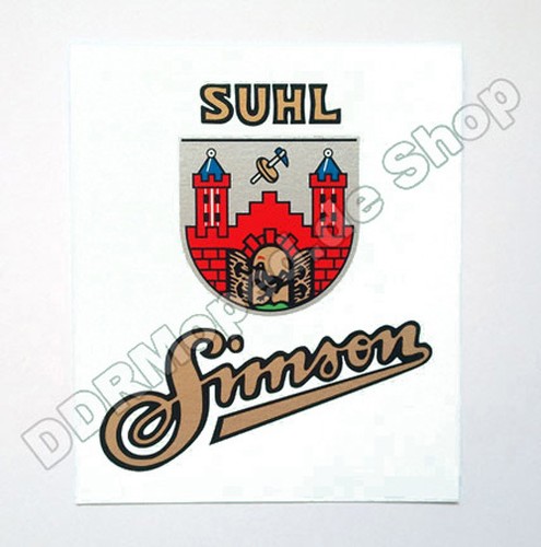 Sticker tank fender - simson, sr1