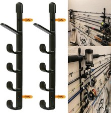 AUXPhome Fishing Rod Wall Storage Rack, Fishing Pole Holder Wall Mount Fishing 