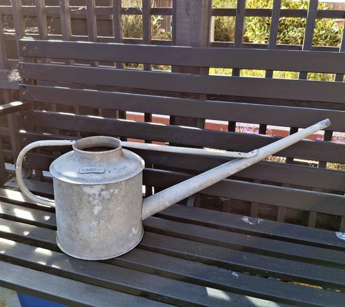 Vintage galvanised metal long - vintage,