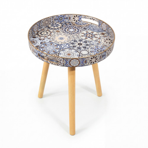 Round side end - round, 38cm