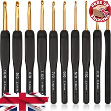 8PCS Black Ergonomic Crochet