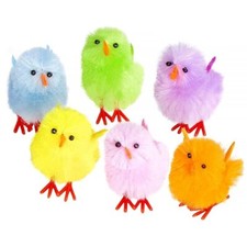 12 Coloured Easter Chicks