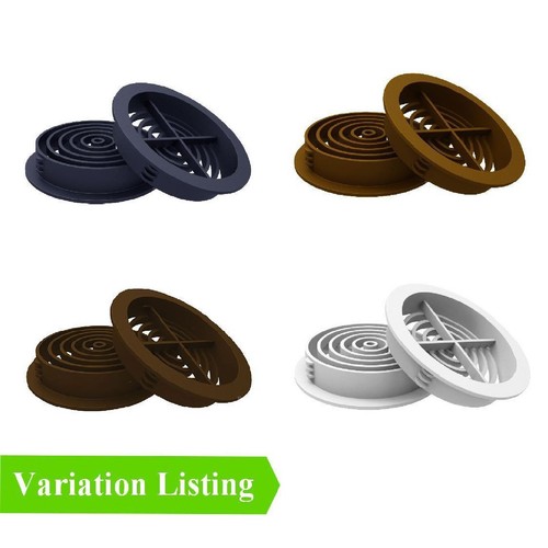 Plastic round soffit - round, vents