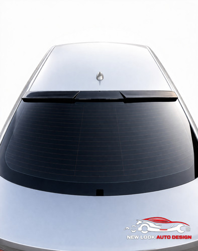 Rear black roof spoiler - rear,