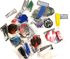 Darts 30 sets flights 30 sets stems Mixed Colours Short long stems New Package