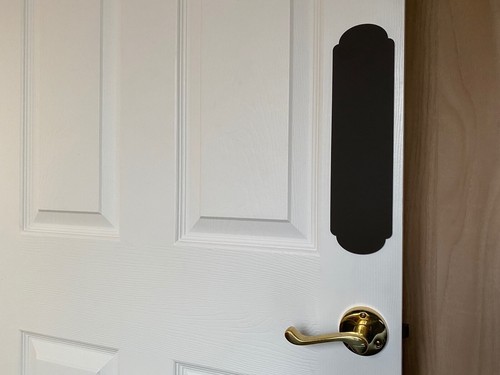 Rounded door finger plate - finger,