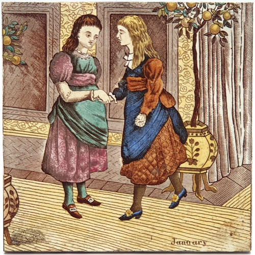 Victorian fireplace tile - victorian,