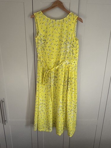 Bennett yellow floral midi - yellow,