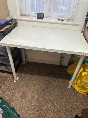White rectangular desk for - white,