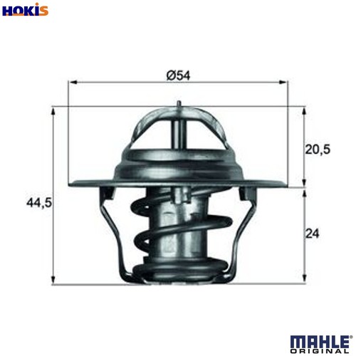 Thermostat coolant 87d - thermostat,