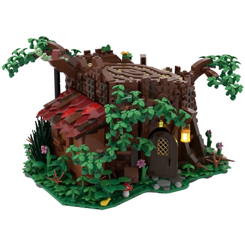 Forest cottage hut - cottage, with