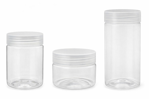 Clear pet plastic - pet, tubs