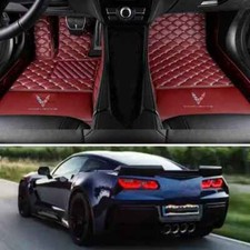 For Chevrolet Corvette 1997-2025 Car Floor Mats Luxury Custom Carpets Waterproof