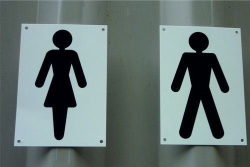Gents ladies toilet symbol - gents,