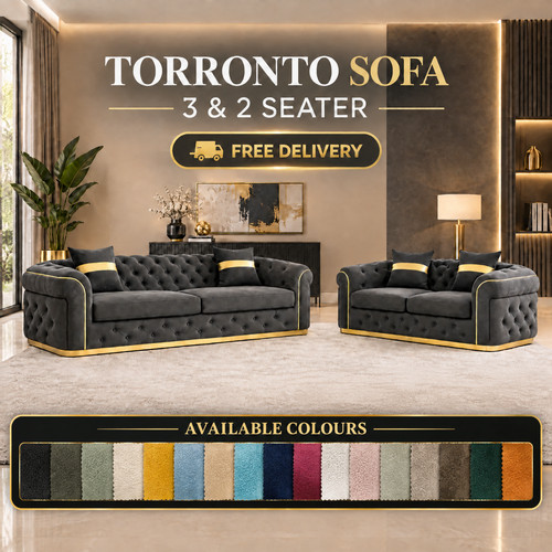Large seater chesterfield - 3+2,
