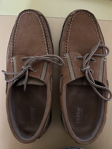 Hotter port taupe leather boat - hotter,