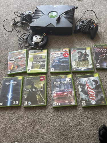 Original xbox console bundle - xbox,
