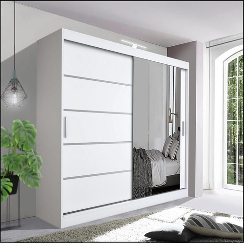 Sliding wardrobe with mirror - wardrobe,
