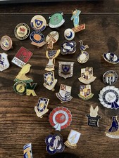 Metal/enamel badges COFFER Clubman League Scottish & Non League + cloth badges