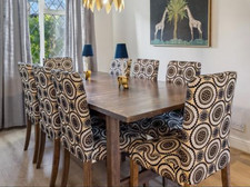 IKEA Norden extendable dining table including 8 matching chairs