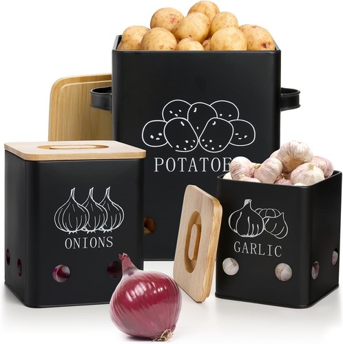 Pack vegetable storage tins - vegetable,
