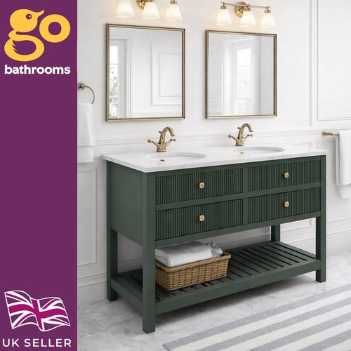 1200mm green bathroom - green, vanity