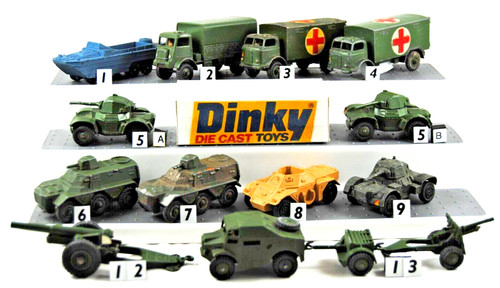 Various vintage dinky military - vintage,