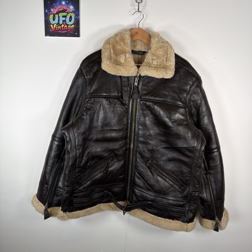 Real leather shearling aviator - shearling,