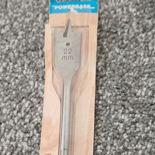 Powerbase 22mm flat spade - powerbase, wood