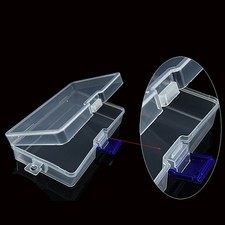 Plastic Transparent Case Crafts Beads Storage Box Collection Organizer Display