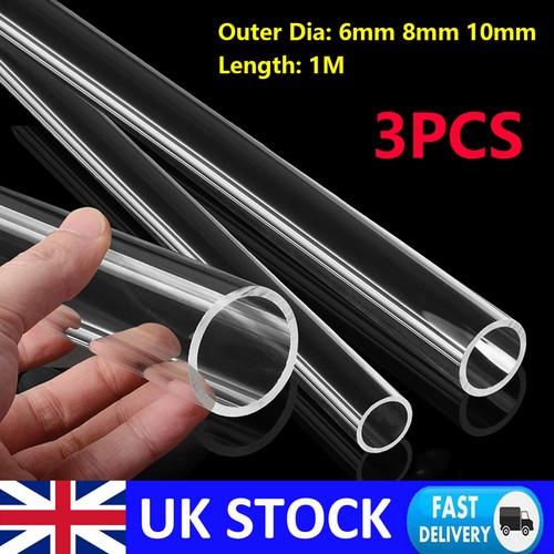 3pcs clear acrylic tube - clear,