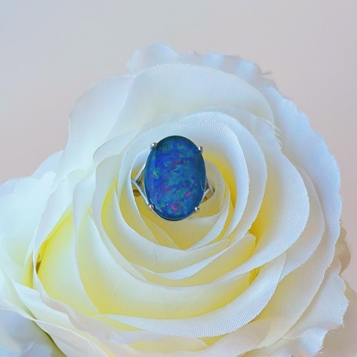 Australian opal ring - opal,