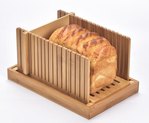 Bamboo bread slicer - bread, loaf