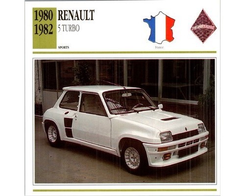 Renault turbo card - card, 1991