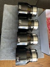 4 Pcs Black Stainless Steel