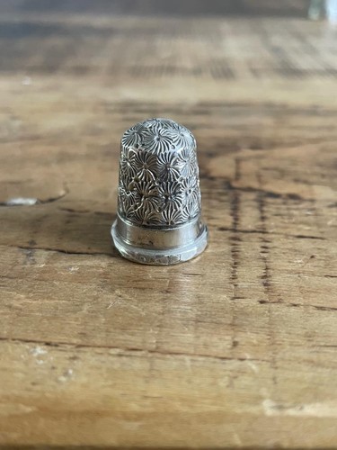 Sterling silver thimble - silver,