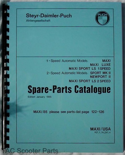 Puch moped parts manual - moped,
