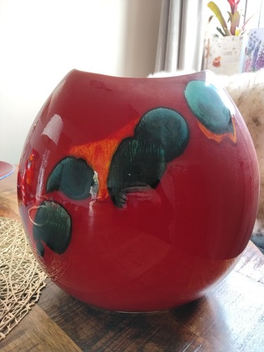 Red vase