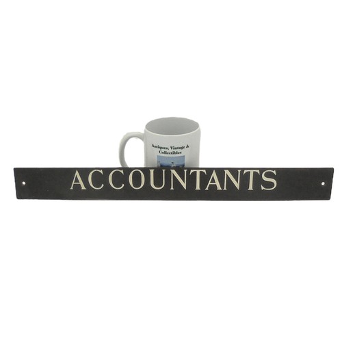 Vintage bronze and enamel - bronze, sign