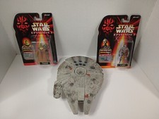 Star Wars Micro Galaxy Squadron Millenium Falcon/ Episode 1 C-3PO and Boss Nass