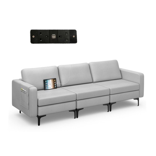 Costway modern seat sofa - 3-seat,