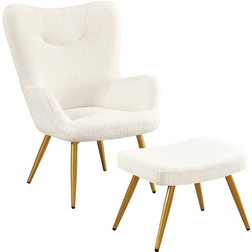 Boucle accent chair and - boucle,
