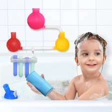 Bath Toys for Kids Ages 4-8 - Science Themed Wall Suction Silicone Bath Toy –