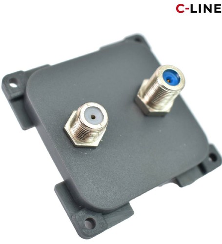 Line twin satellite socket - twin,