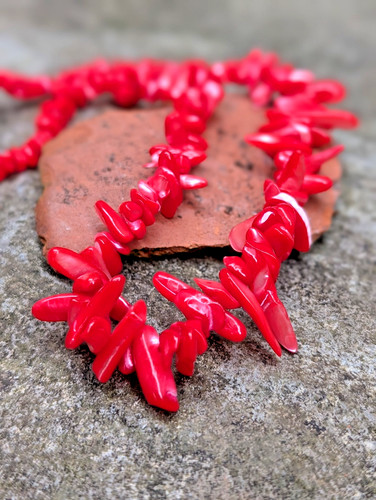 Vintage red coral - vintage, twist